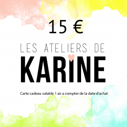 Carte Cadeau 15 €