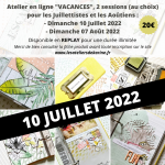 Atelier en Ligne « Vacances » du 10 Juillet 2022