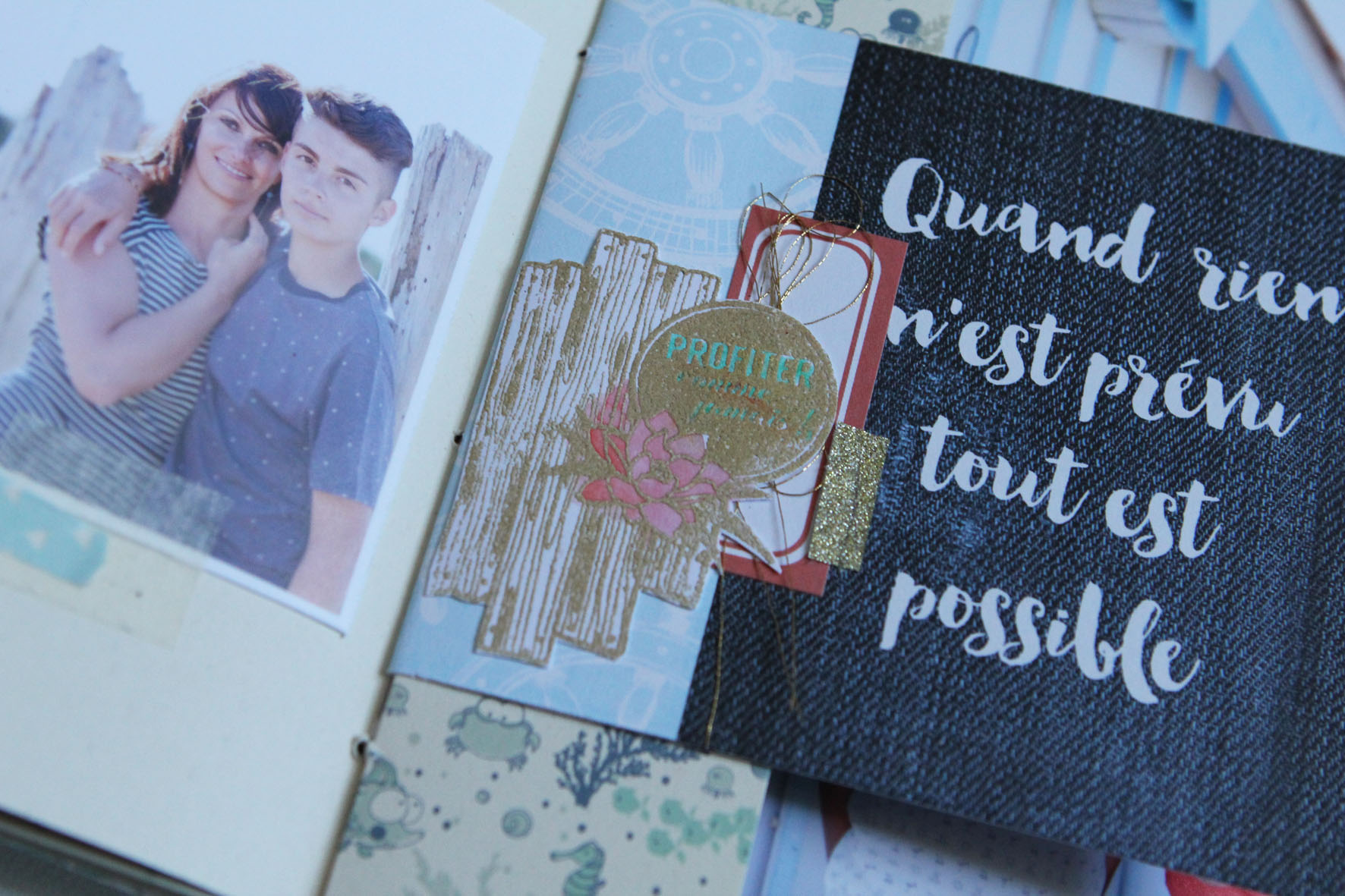 Tutoriel mini-album Bord de Mer