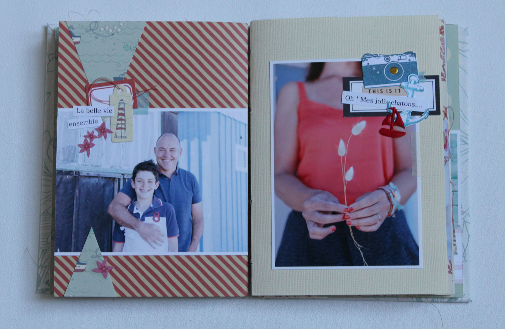 Tutoriel mini-album Bord de Mer