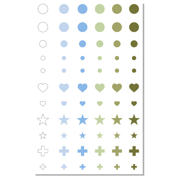 Calendrier de l'avent 2023 n°03 Enamels Dots Bleu Vert