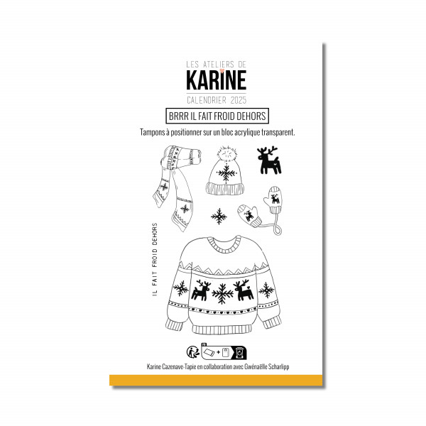 Calendrier de l'avent 2025 n°01 Clear «&nbsp;Brrr Il fait froid dehors&nbsp;»