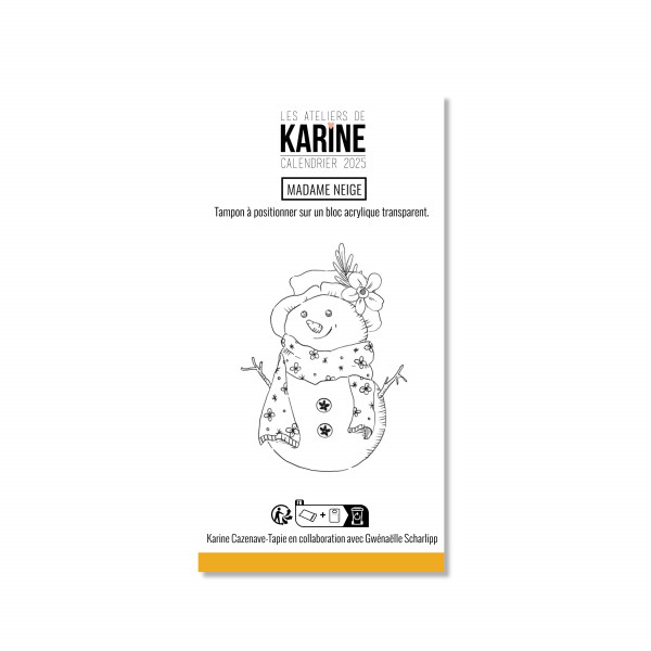 Calendrier de l'avent 2025 n°05 Clear «&nbsp;Madame neige&nbsp;»