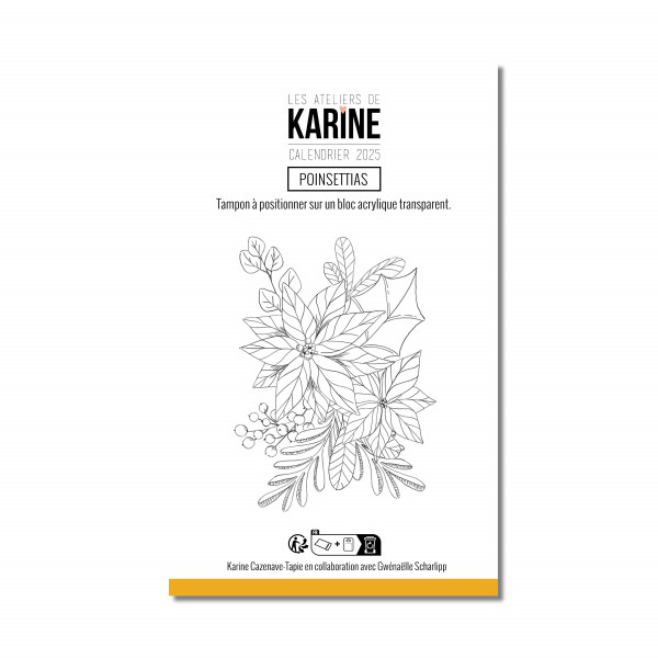 Calendrier de l'avent 2025 n°11 Clear «&nbsp;Poinsettias&nbsp;»