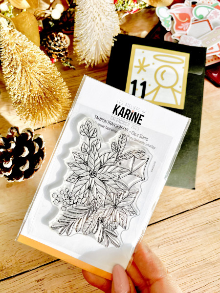 Calendrier de l'avent 2025 n°11 Clear «&nbsp;Poinsettias&nbsp;» - visuel 3