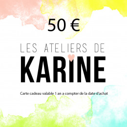 Carte Cadeau 50 €