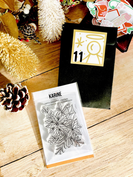 Calendrier de l'avent 2025 n°11 Clear «&nbsp;Poinsettias&nbsp;» - visuel 1