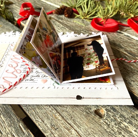 Kit Mini Album «&nbsp;Mon carnet enchanté : souvenirs et traditions de décembre&nbsp;» + classeur en Bois par Virginie - visuel 6