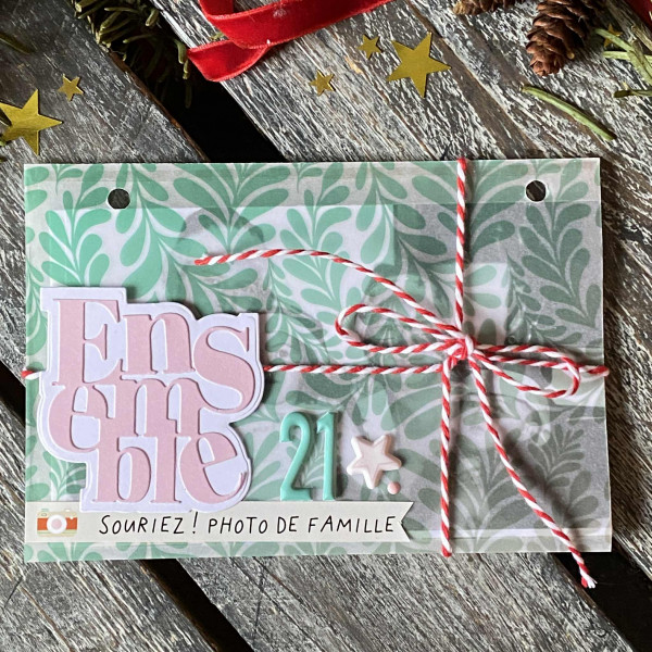 Kit Mini Album «&nbsp;Mon carnet enchanté : souvenirs et traditions de décembre&nbsp;» + classeur en Bois par Virginie - visuel 13