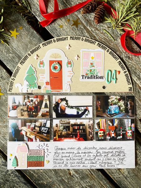 Kit Mini Album «&nbsp;Mon carnet enchanté : souvenirs et traditions de décembre&nbsp;» + classeur en Bois par Virginie - visuel 7