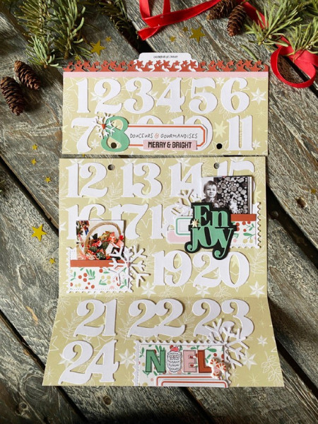 Kit Mini Album «&nbsp;Mon carnet enchanté : souvenirs et traditions de décembre&nbsp;» + classeur en Bois par Virginie - visuel 12