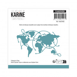 Carte Postale Dies Planisphère