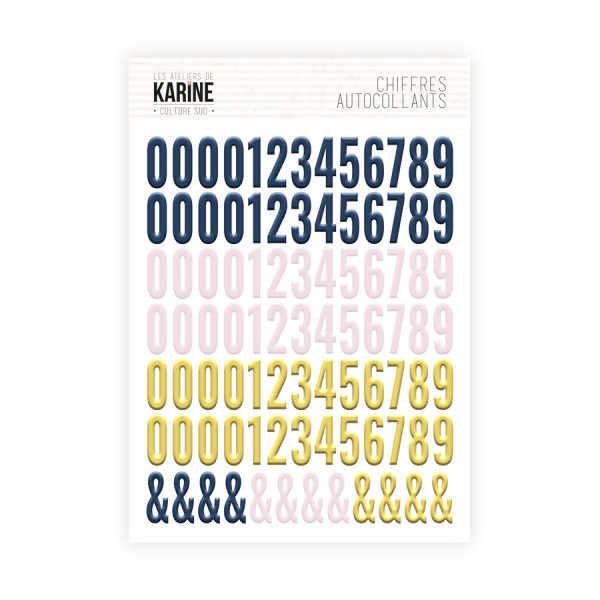 Culture Sud Autocollants Chiffres Assortis