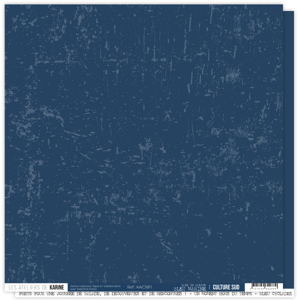 Culture Sud Lot de 6 papiers Back to Basics