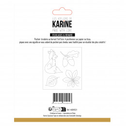 Made With Love Pochoir Broderie Feuillages & Renard