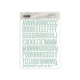 Sable d'or Autocollants Alphabet Mint Tendre