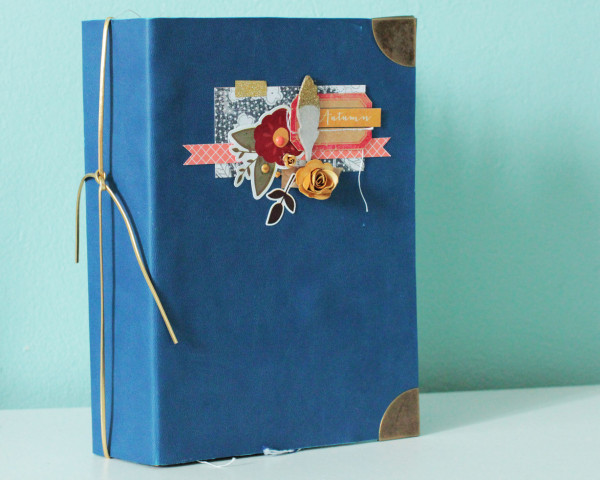 Tutoriel Mini Album Automne cuir