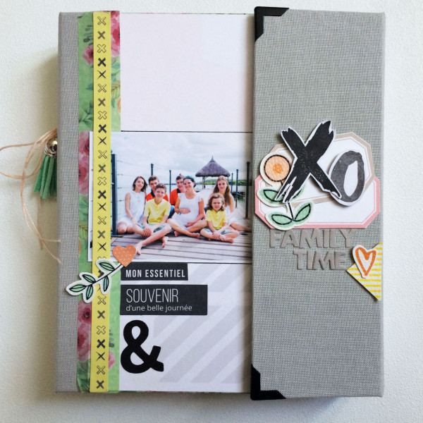 Tutoriel mini album Happy Family et sa page 30x30cm