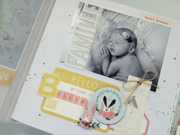 Tutoriel mini album bébé - visuel 3