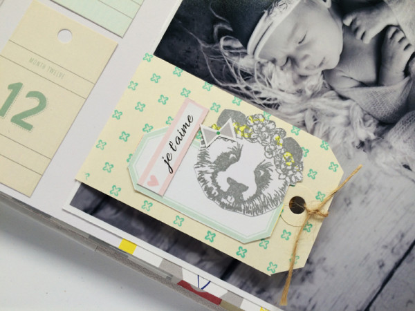 Tutoriel mini album bébé - visuel 6