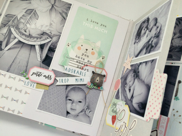 Tutoriel mini album bébé - visuel 5
