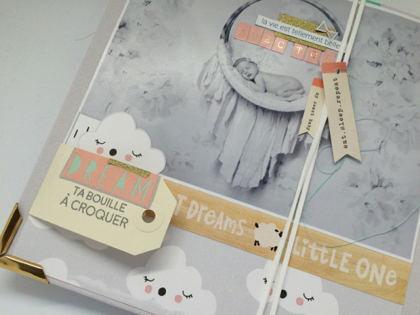 Tutoriel mini album bébé - visuel 2