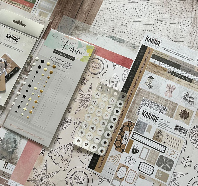 Tutoriel du mini album déco noël : par atelierdekarine