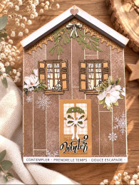 Kit Mini Album Histoires au Naturel «&nbsp;Chalet en Hiver&nbsp;»