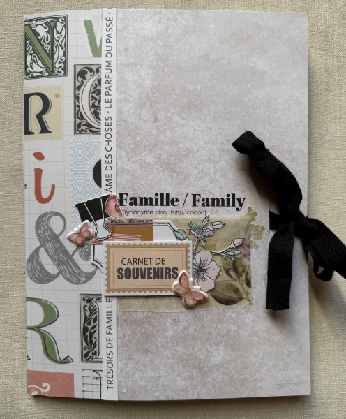Kit Mini Album Vintage Journal «&nbsp;Carnet de souvenirs&nbsp;»