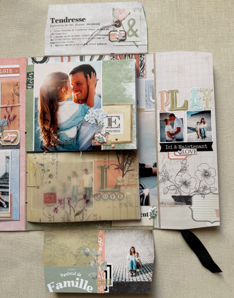 Kit Mini Album Vintage Journal «&nbsp;Carnet de souvenirs&nbsp;» - visuel 1