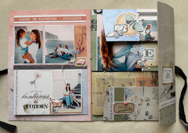Kit Mini Album Vintage Journal «&nbsp;Carnet de souvenirs&nbsp;» - visuel 5
