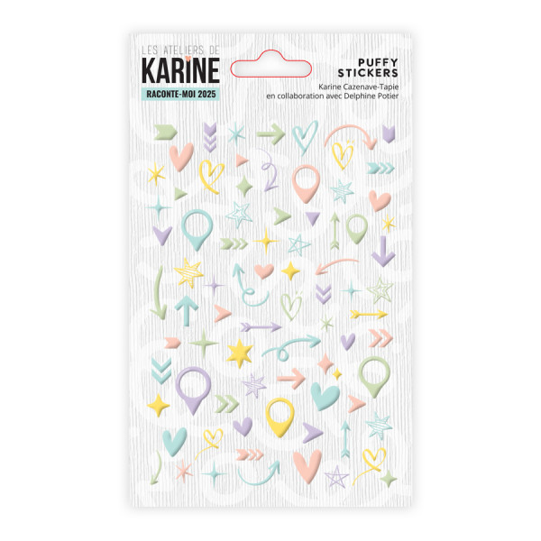 Raconte Moi 2025 Puffy Stickers flèches & géotags
