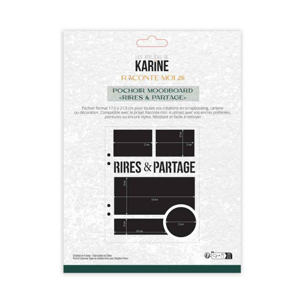Raconte Moi 2026 Pochoir Moodboard «&nbsp;Rires & Partage&nbsp;»