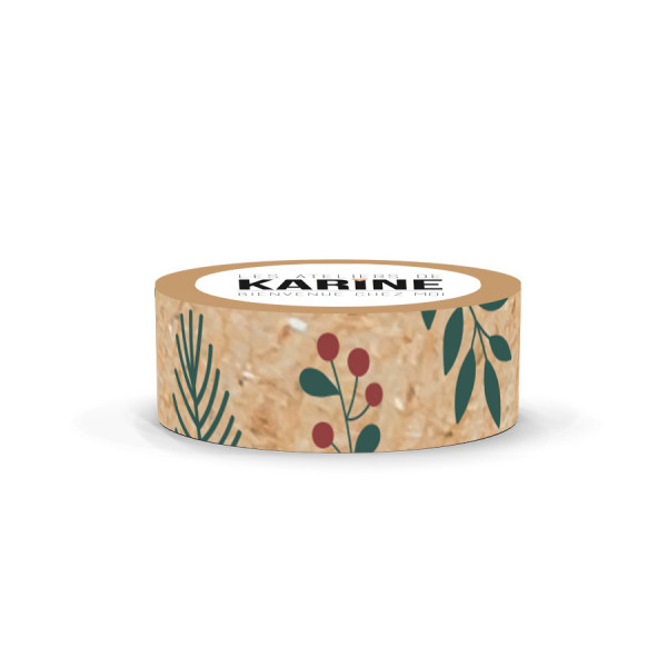 Au Pays Magique Masking Tape Farandole de houx