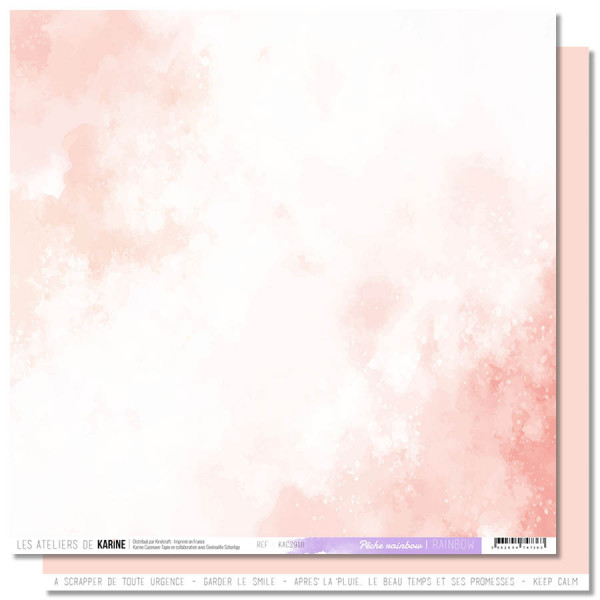 Rainbow Lot de 6 papiers Back to Basics - visuel 1
