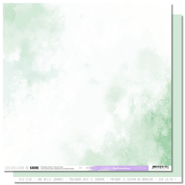 Rainbow Lot de 6 papiers Back to Basics - visuel 2