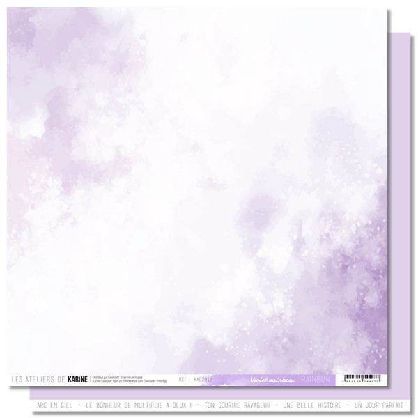 Rainbow Lot de 6 papiers Back to Basics - visuel 3