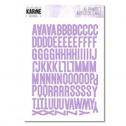 Rainbow Autocollants Alphabet Lilas