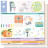 Rainbow Pack 6 papiers imprimés + 1 calque