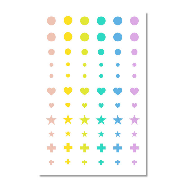 Rainbow Enamels Dots