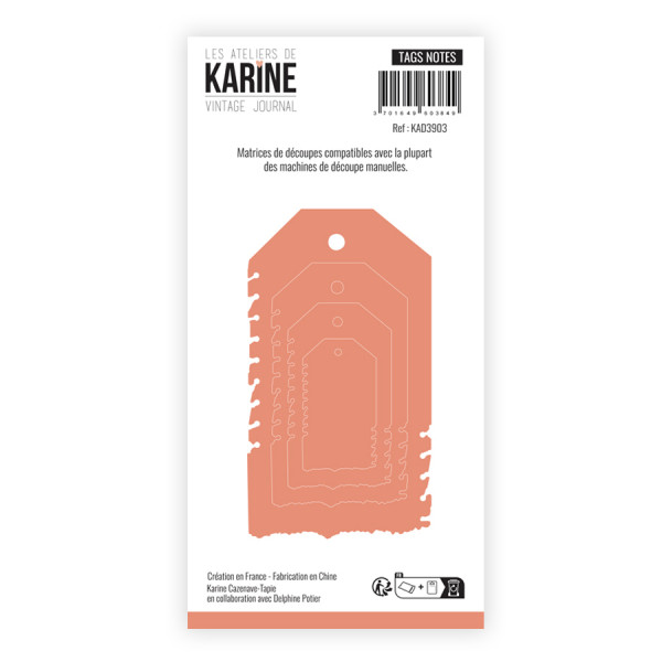 Vintage Journal Dies Tags Notes