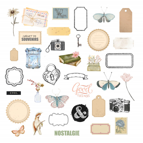 Vintage Journal Die cuts