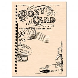 Carnet de Route Tampon Bois Post Card