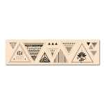 Eté Indien Tampon bois Triangles Graphiques