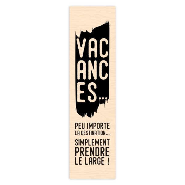 Long Courrier Tampon Bois Vacances