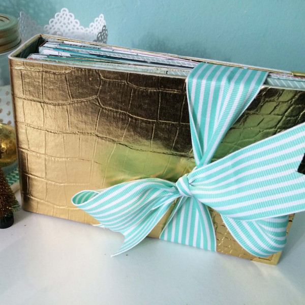 Tutoriel Mini Album Gold & Mint